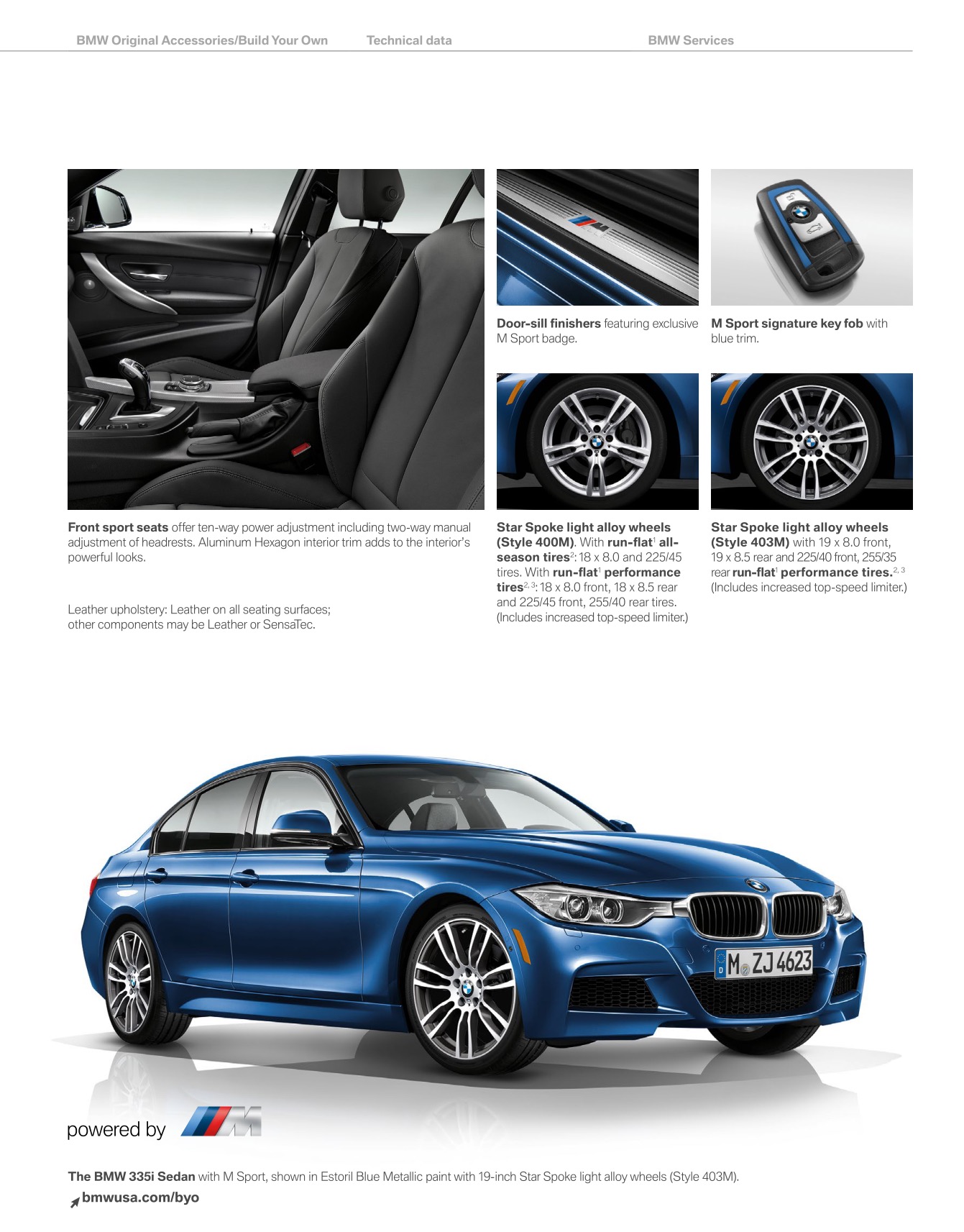 2014 BMW 3-Series Sedan Brochure Page 46